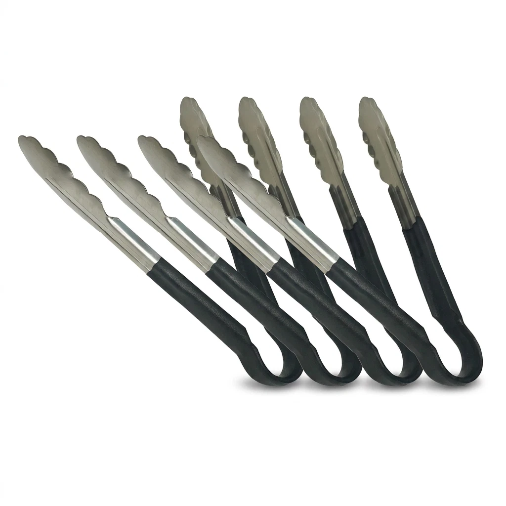 TAN.Rii Heavy Duty Plastic Coated Utility Tongs 9" Single or 2-P - photo 5