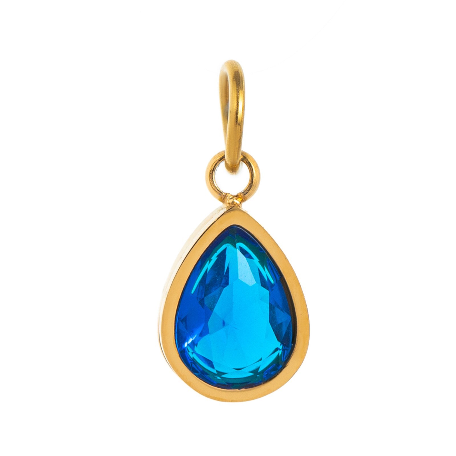 18K Gold Plated Stainless Steel Birthstone Charm Pendant Necklac - photo 3