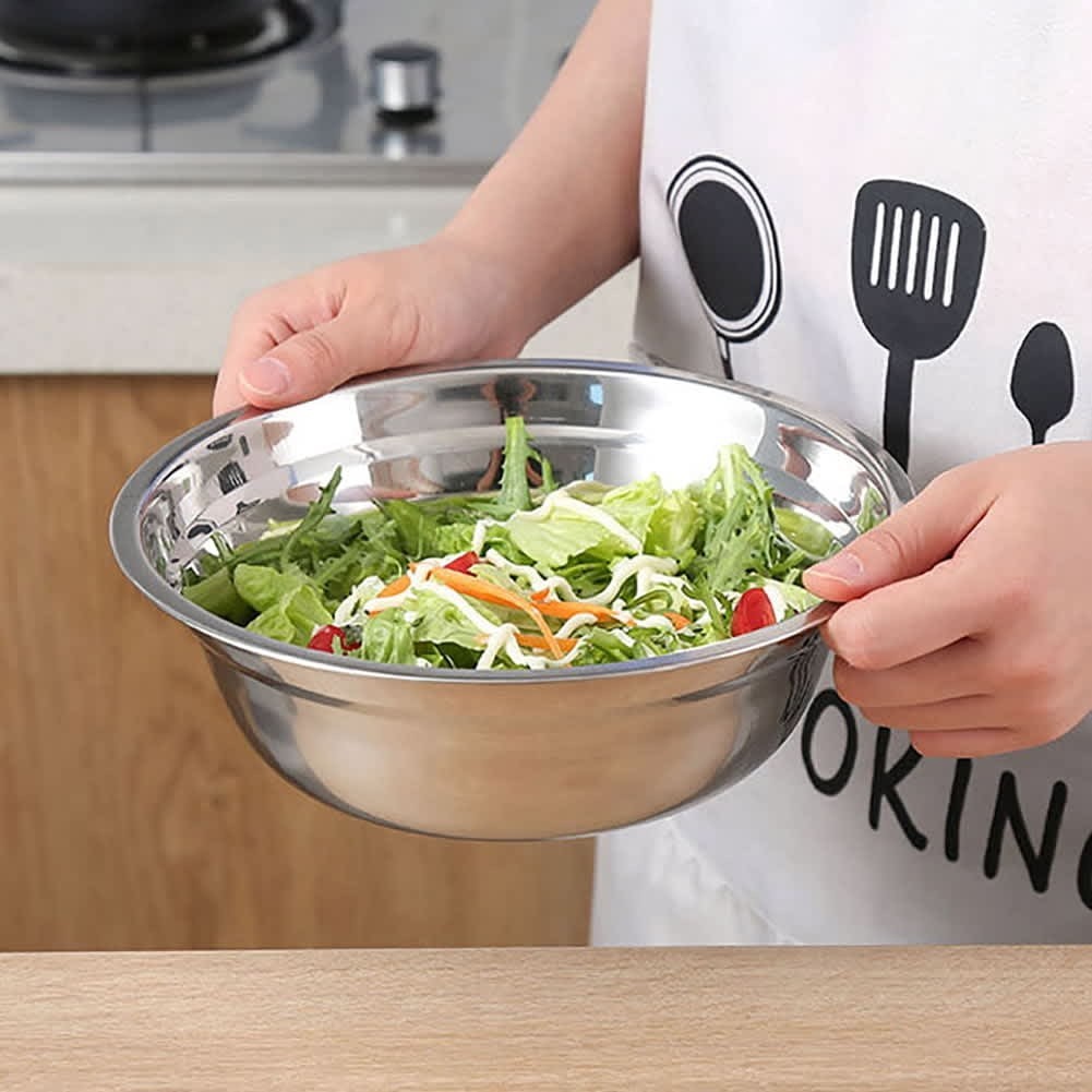Set of 2 Stainless Steel Mixing Bowls - 14L/15qt - photo 3