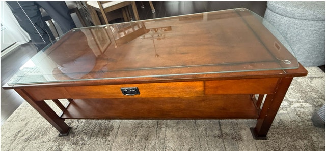 Wood Coffee & 2 End Tables