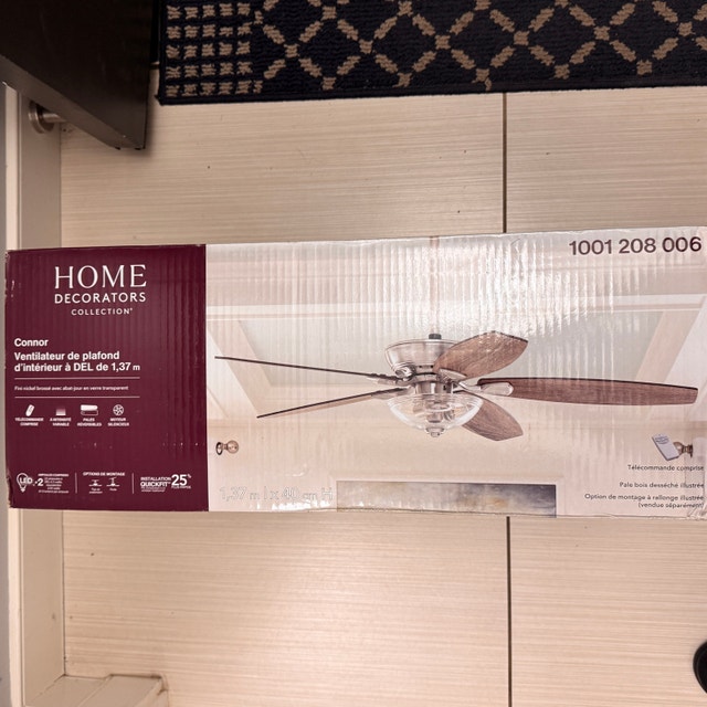Home Decorators Collection Connor 1.37m Brushed Nickel Ceiling F - photo 4