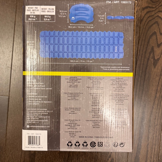 Lightspeed Restaire Lite Sleeping Pad with Pillow - photo 3