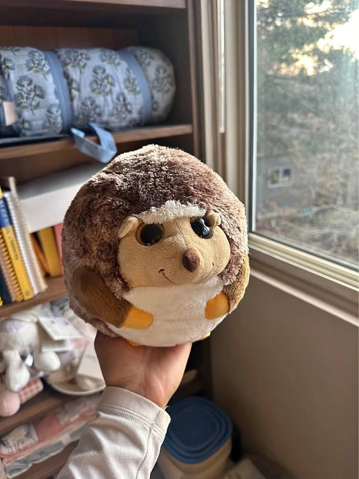 Round TY Stuffed Animal Hedgehog