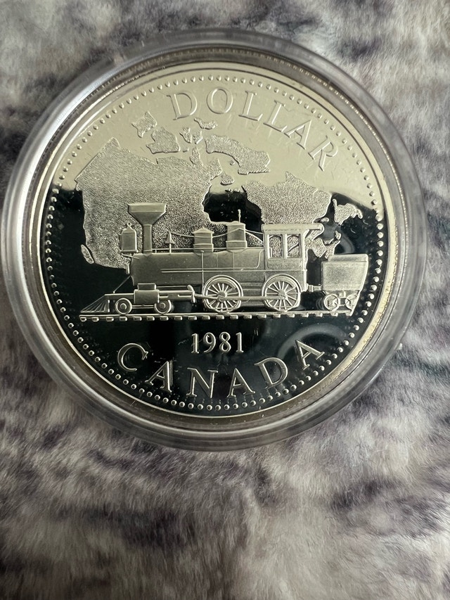 1981 Canadian Silver Dollar - Railway Industry
