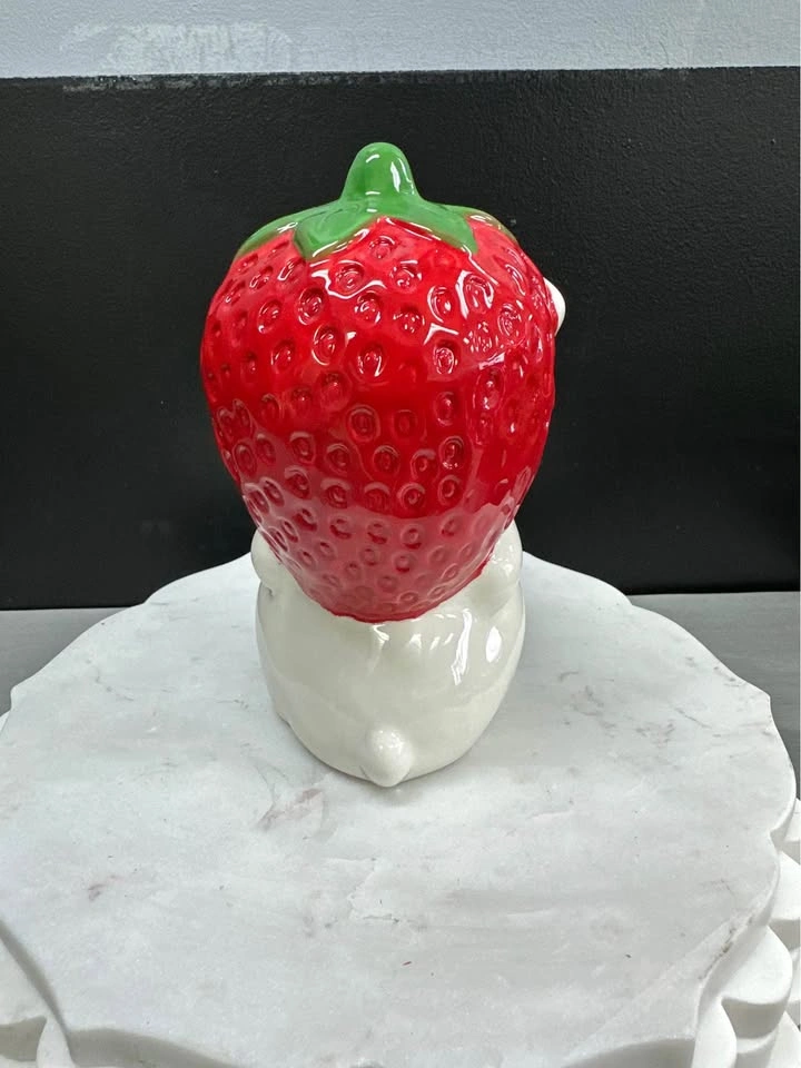 Ceramic Bunny with Strawberry Decor - photo 3
