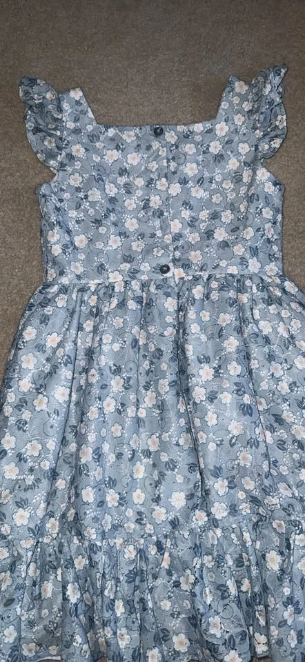 Girls Floral Sparkle Dress Size 7 – Party Dress - photo 2