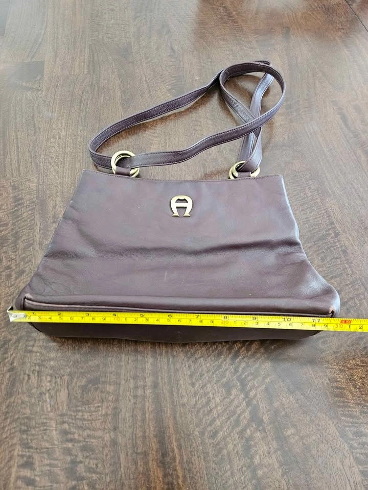 Vintage Etienne Aigner Leather Shoulder Bag - Oxblood - photo 5