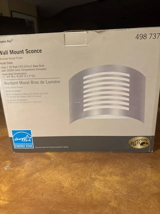 Hampton Bay Wall mount sconce thumbnail