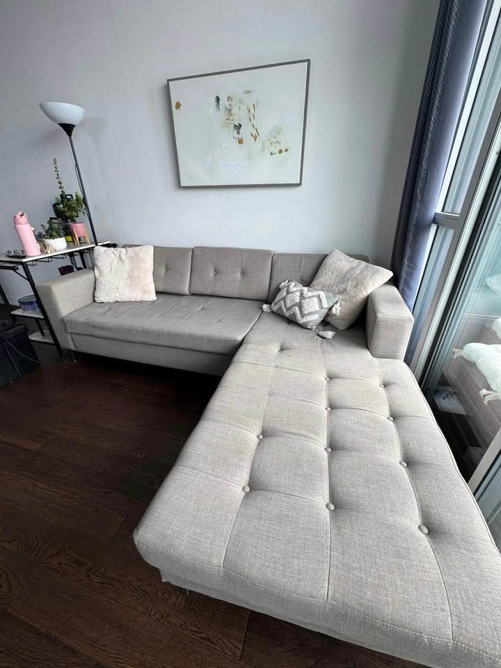 Gray L-Shaped Sofa - Great Condition - Pick Up Only - photo 3