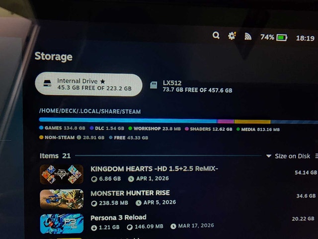 Steam Deck 256gb LCD + 512gb SD + Killswitch Case - photo 3
