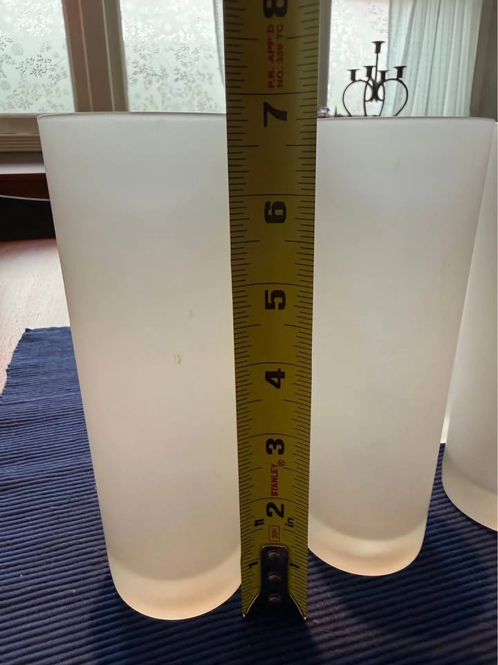 11 Vintage MCM Frosted Collins Glasses - photo 2