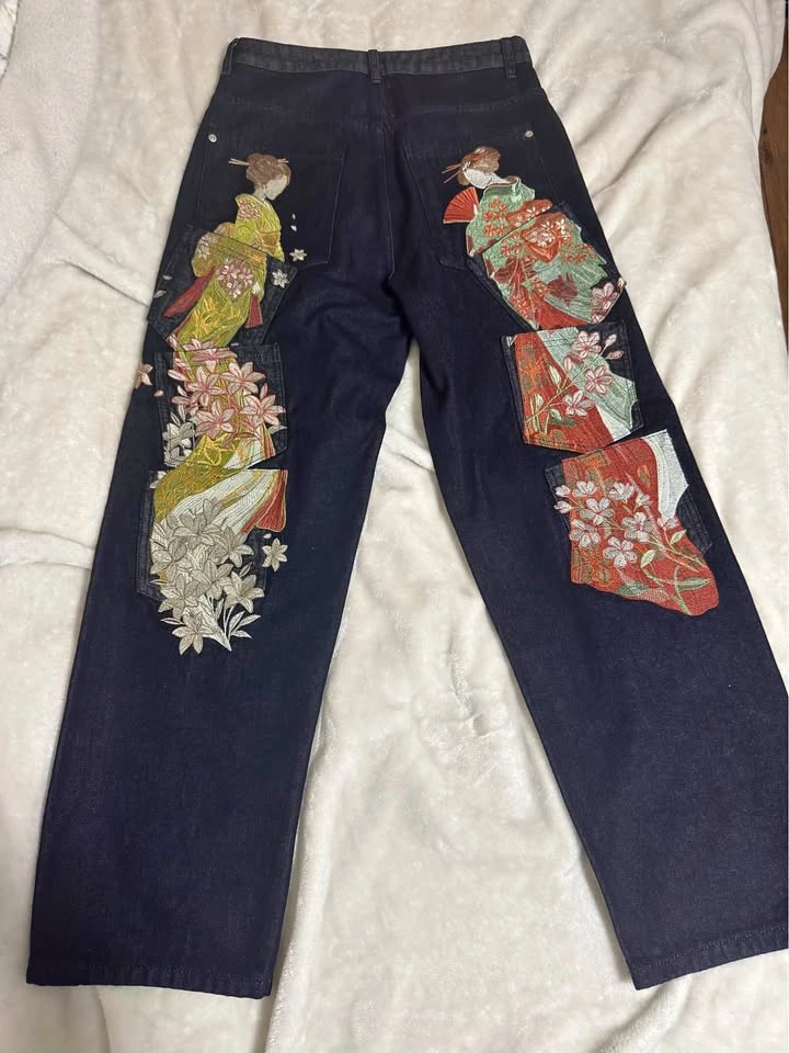 Derschutze “Yakuza” indigo raw denim jeans - 28