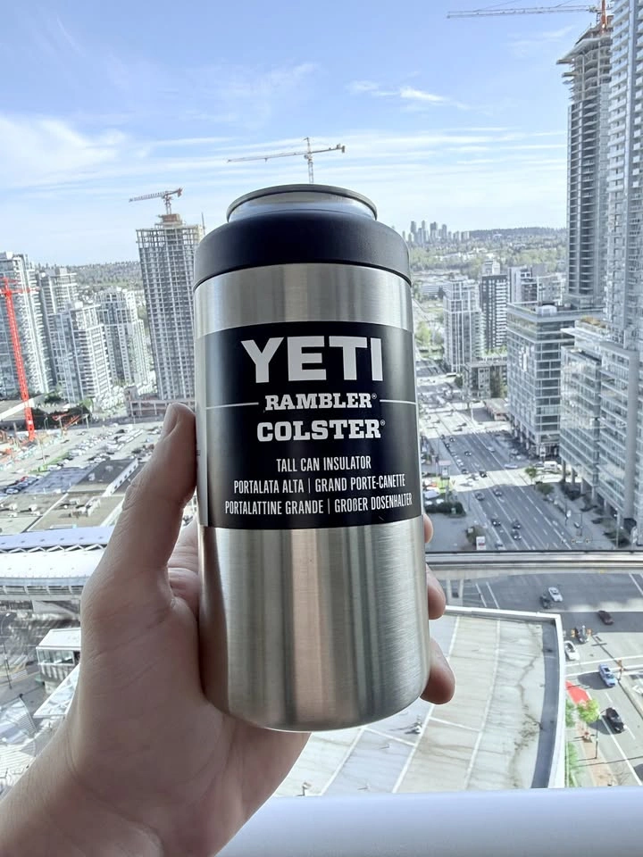BRAND NEW YETI Rambler Tall Can Colster 473ml – Stainless Steel