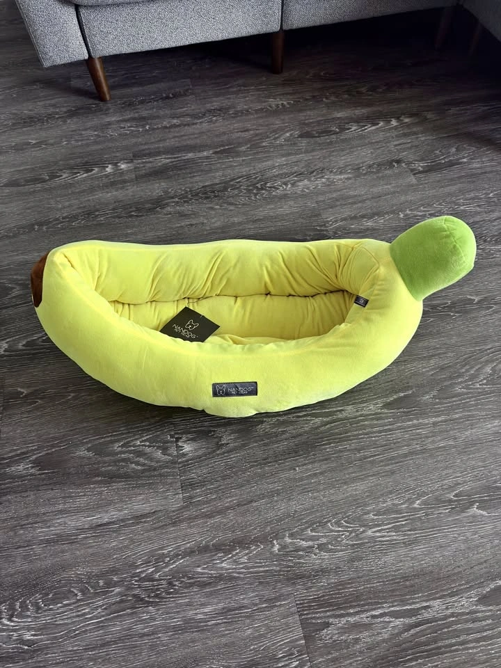 Banana Pet Bed for Cats & Small Dogs