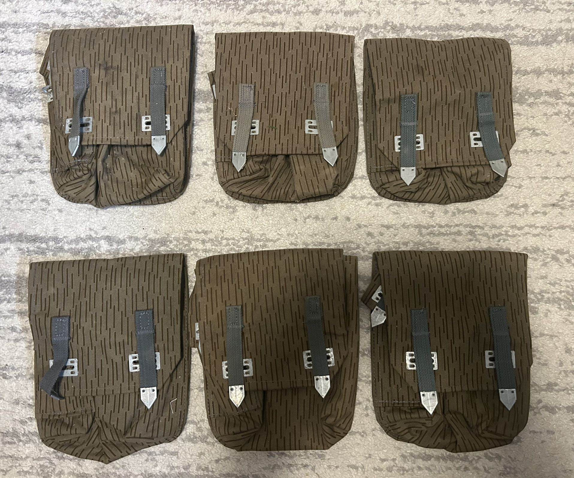East German AK Mag Pouches - 11 Total
