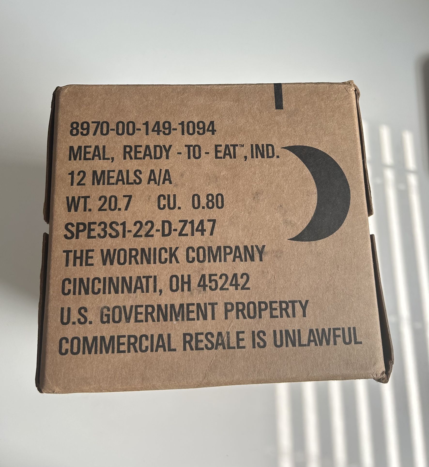 Military MRE Case Of 12 - photo 3