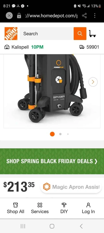 Powerplay Spyder Electric Pressure Washer - photo 2