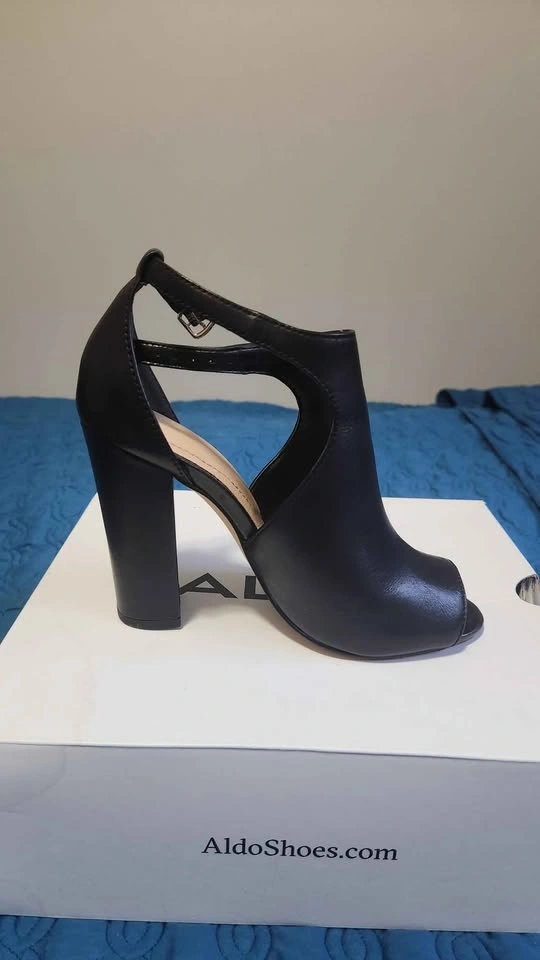 Aldo Rienia Black Peeptoe Heels - photo 2