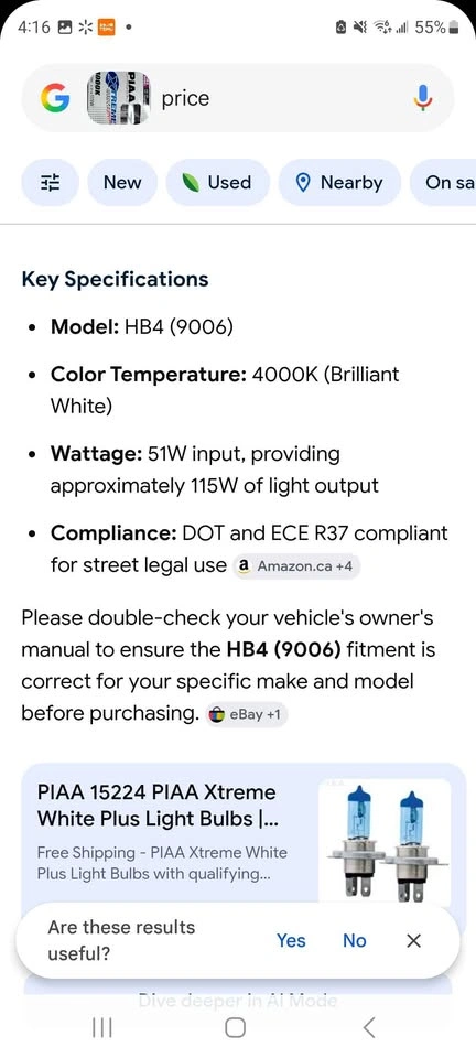 PIAA Xtreme White Plus HB4 (9006) Halogen Bulbs - photo 3