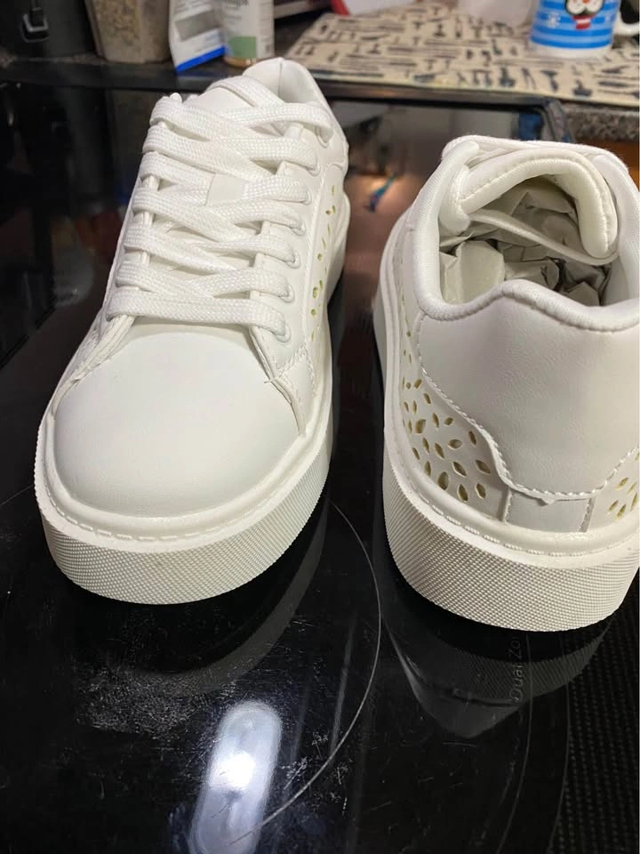 White platform sneakers Size 7 - photo 3