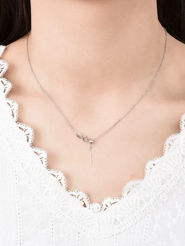 Silver Needle Chain Necklaces – DIY Bare Chains