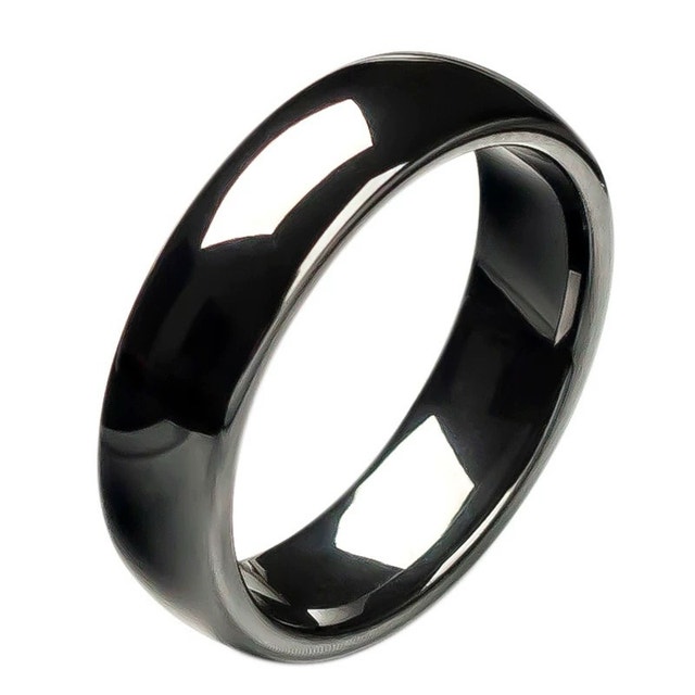 Black Titanium Ring for Men - photo 2