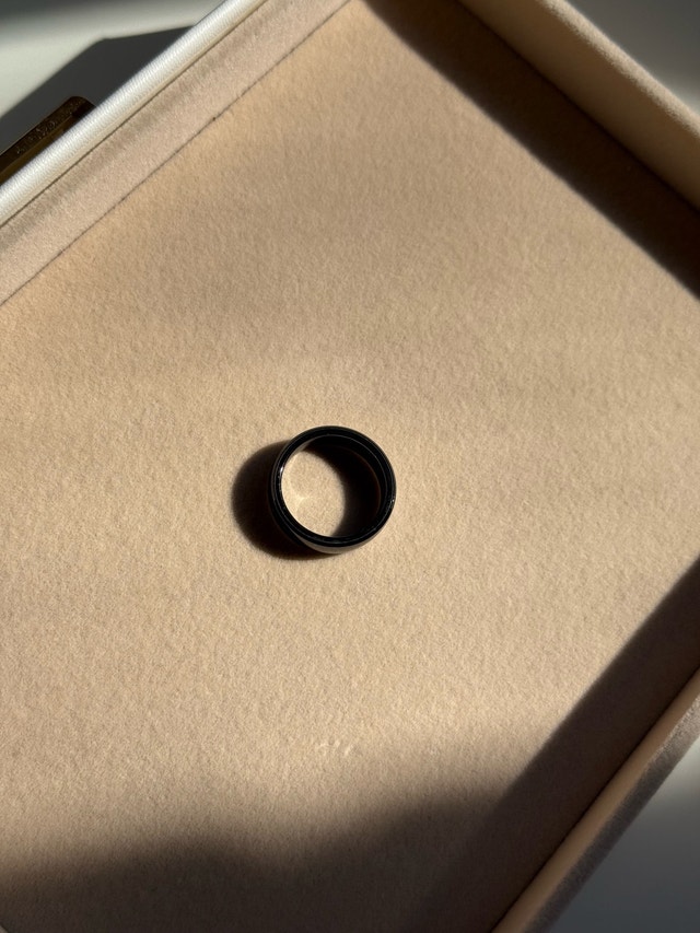 Black Titanium Ring for Men - photo 4