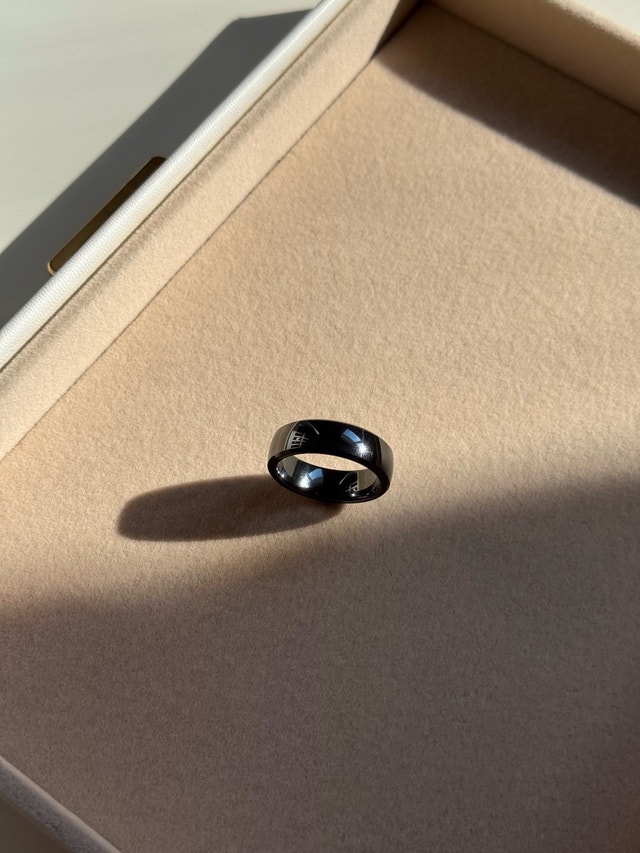 Black Titanium Ring for Men - photo 5