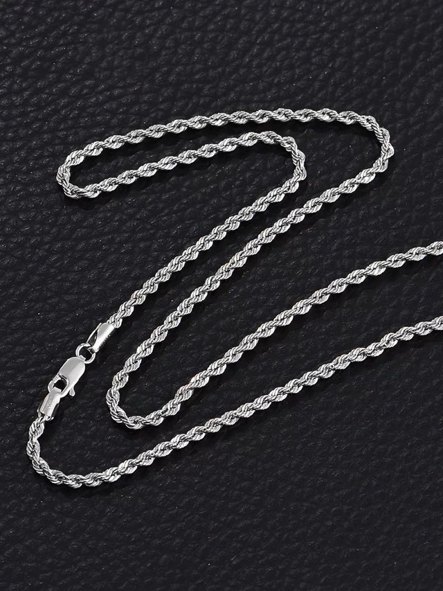 Twisted Stainless Steel Necklace - photo 2