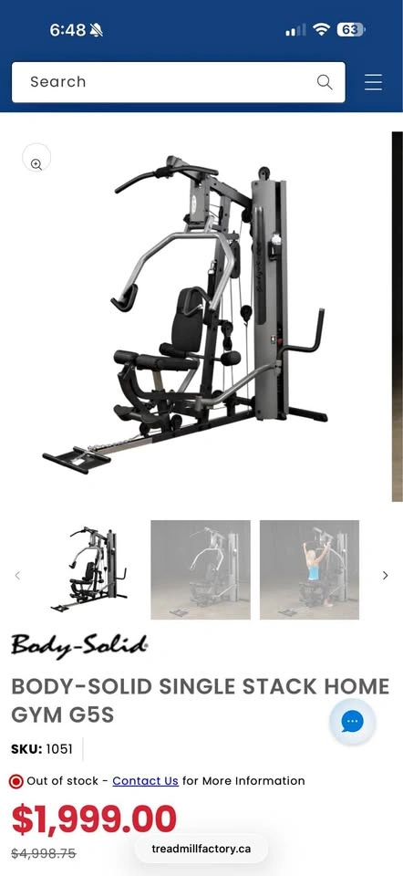 Body-Solid Home Gym with Attachments