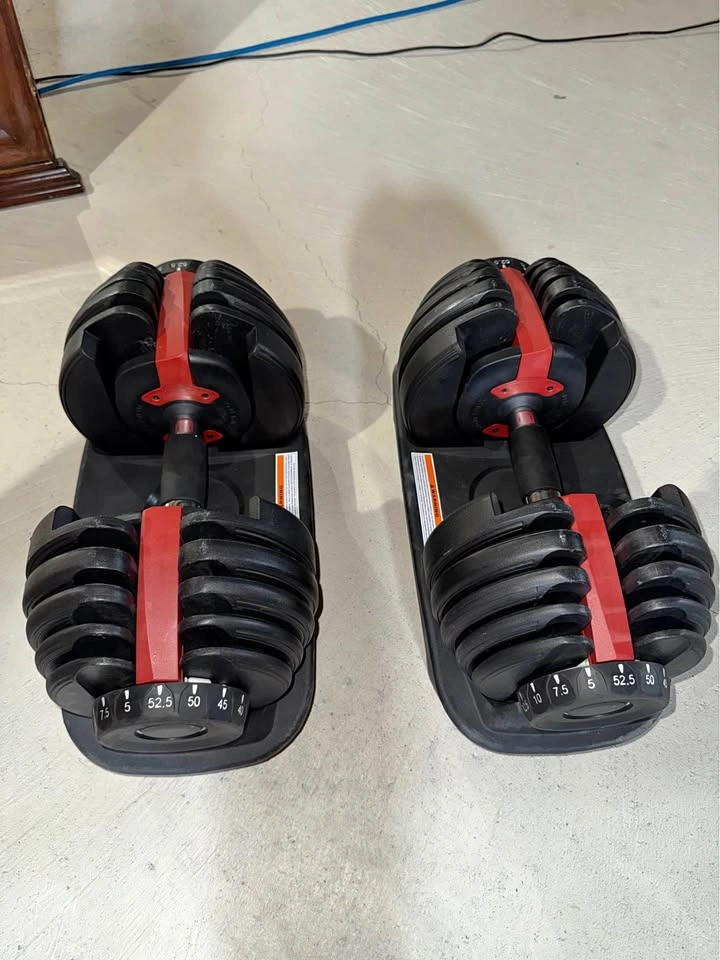 52.5LB Adjustable Dumbbells