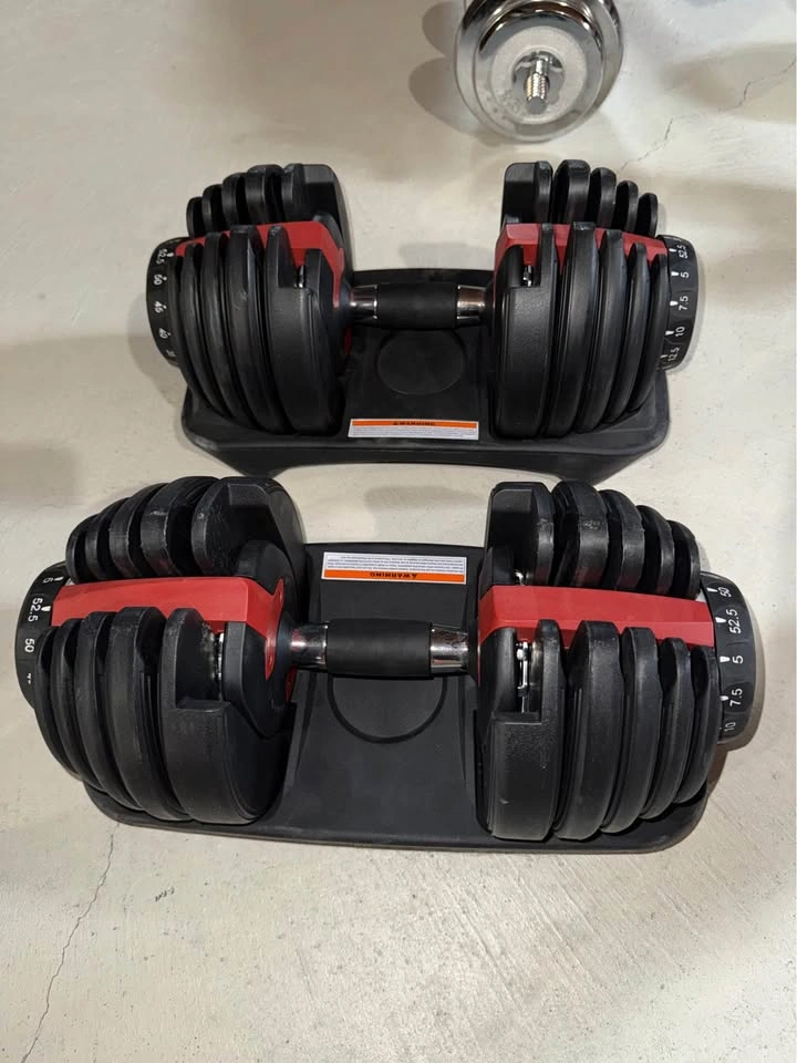 52.5LB Adjustable Dumbbells - photo 2