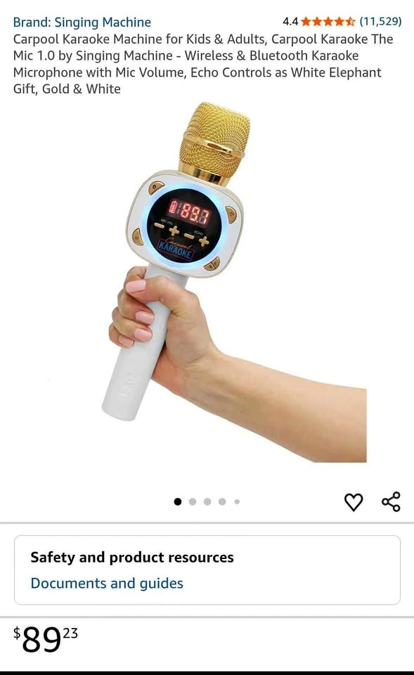 Singing Machine Carpool Karaoke Machine