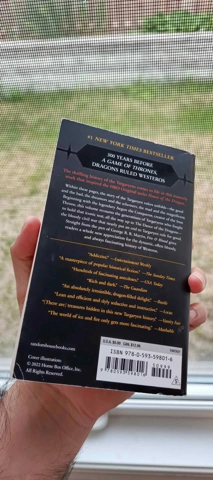Fire & Blood Book by George R. R. Martin (HBO House of the Drago - photo 2