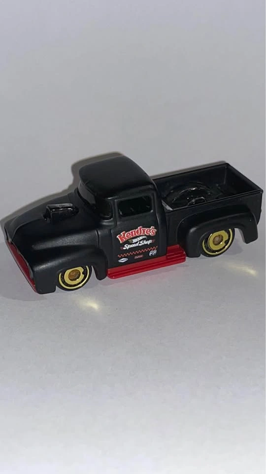 Hotwheels DTX 35 custom ‘56 Ford truck - Black Red Gold - photo 2