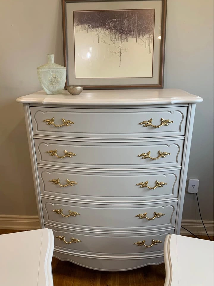 French Provincial Tall Boy Dresser and Night Stands - photo 2