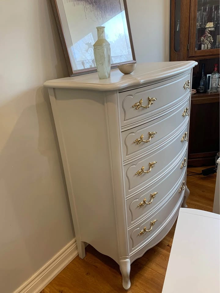 French Provincial Tall Boy Dresser and Night Stands - photo 3