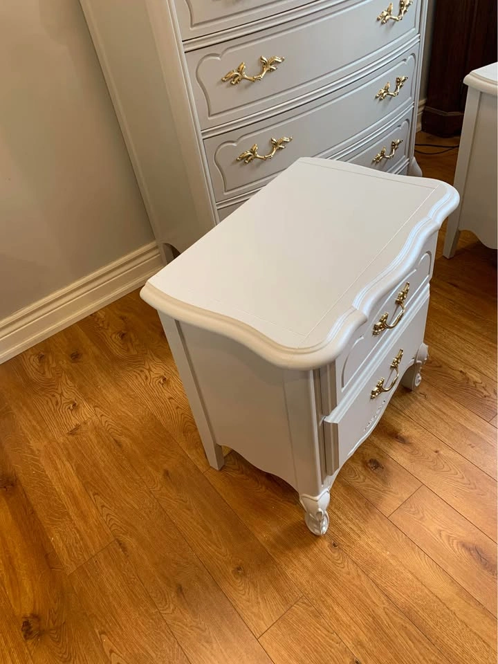 French Provincial Tall Boy Dresser and Night Stands - photo 4
