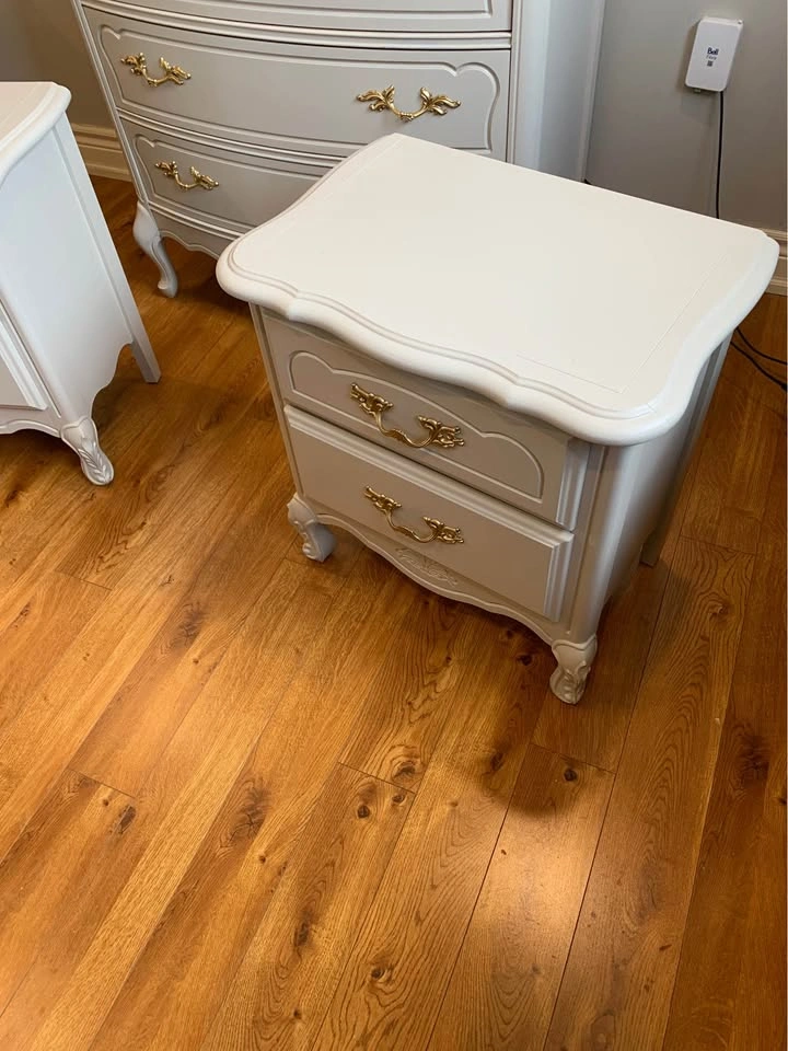 French Provincial Tall Boy Dresser and Night Stands - photo 5