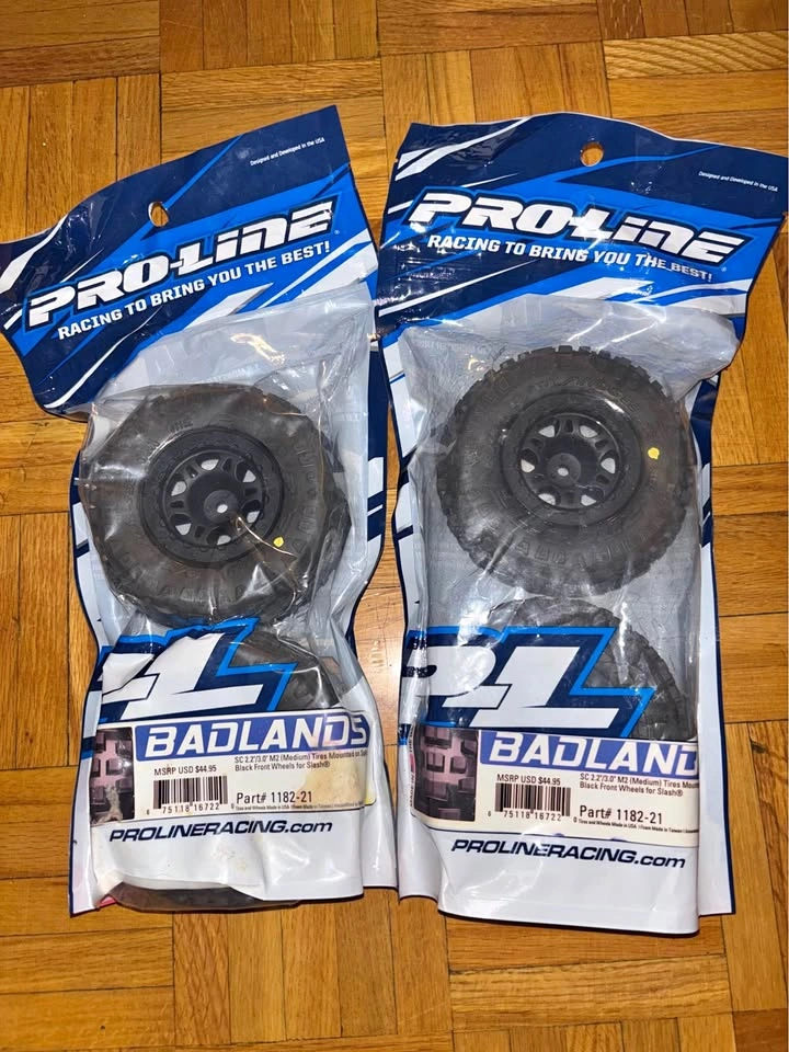 Proline Badlands Medium Tires x 4