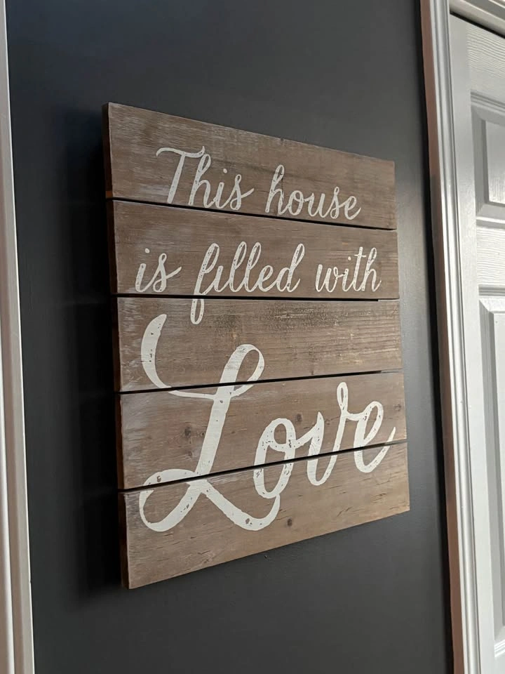 This House is Filled with Love Wooden Wall Sign - photo 2