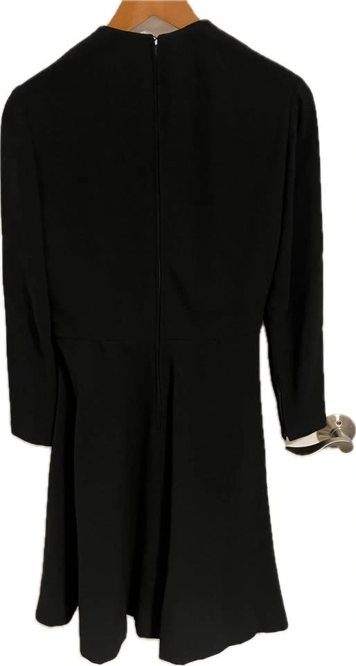 Vintage 1960s Geoffrey Beene Black Long Sleeve Dress w Belt - photo 2