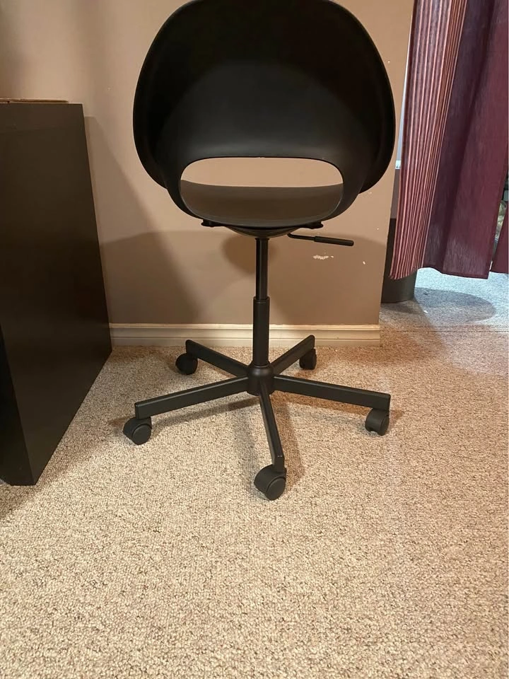 Black Ikea Swivel Chair - Delivery Available - photo 2