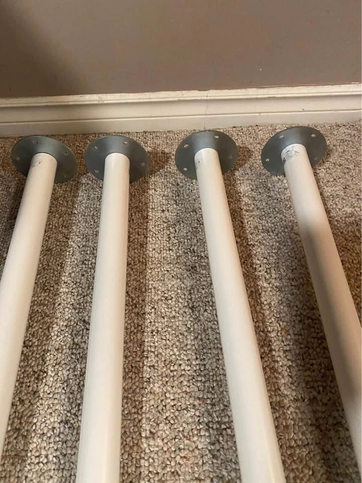 White IKEA Table/Desk Legs - photo 2