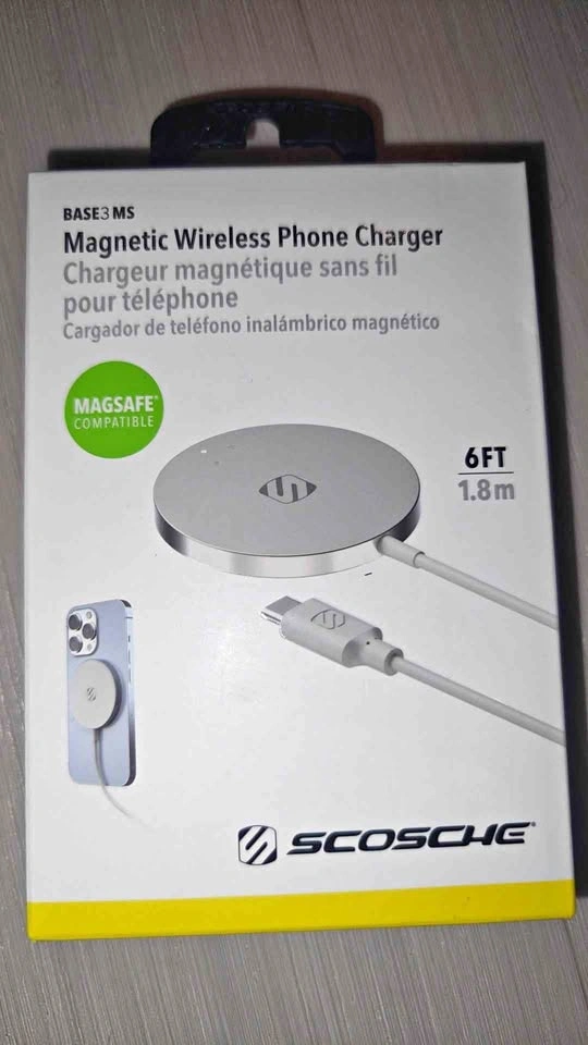 Magnetic Wireless Phone Charger MagSafe Compatible 6ft Cable
