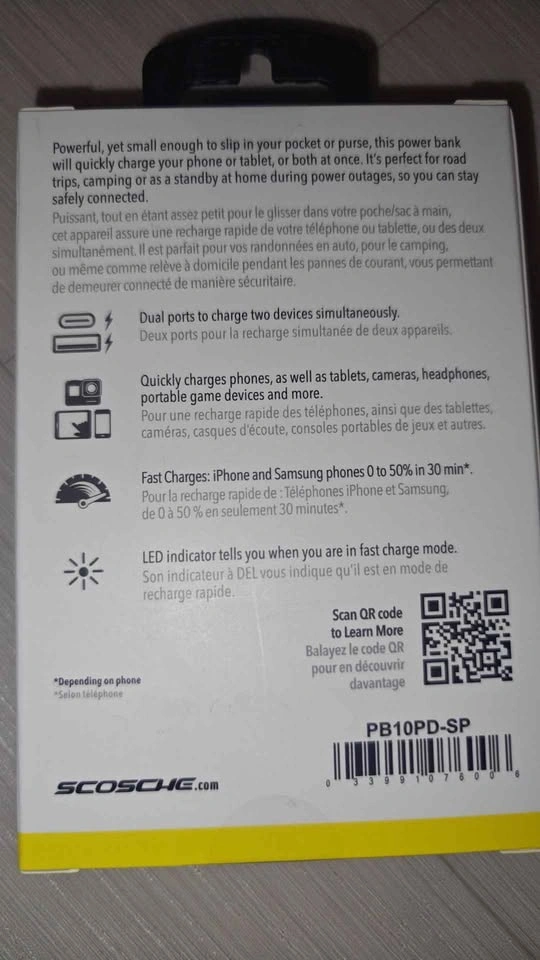 SCOSCHE GoBat 10K mAh Dual-Port Power Bank - photo 3