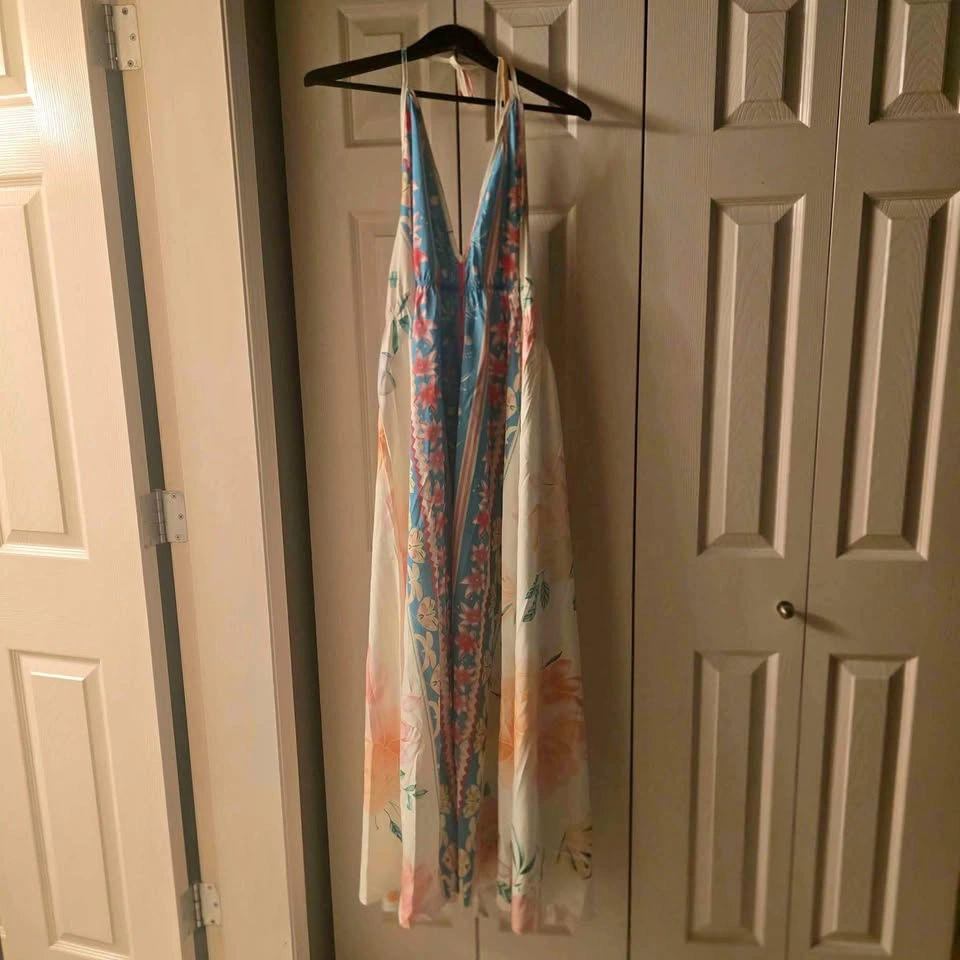 2 Elegant Plus Size Floral Maxi Dresses (4x & 3x)