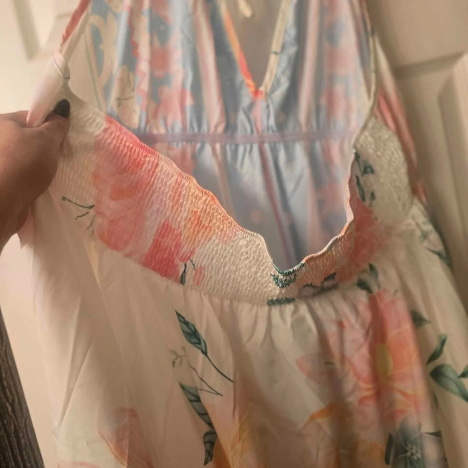 2 Elegant Plus Size Floral Maxi Dresses (4x & 3x) - photo 4