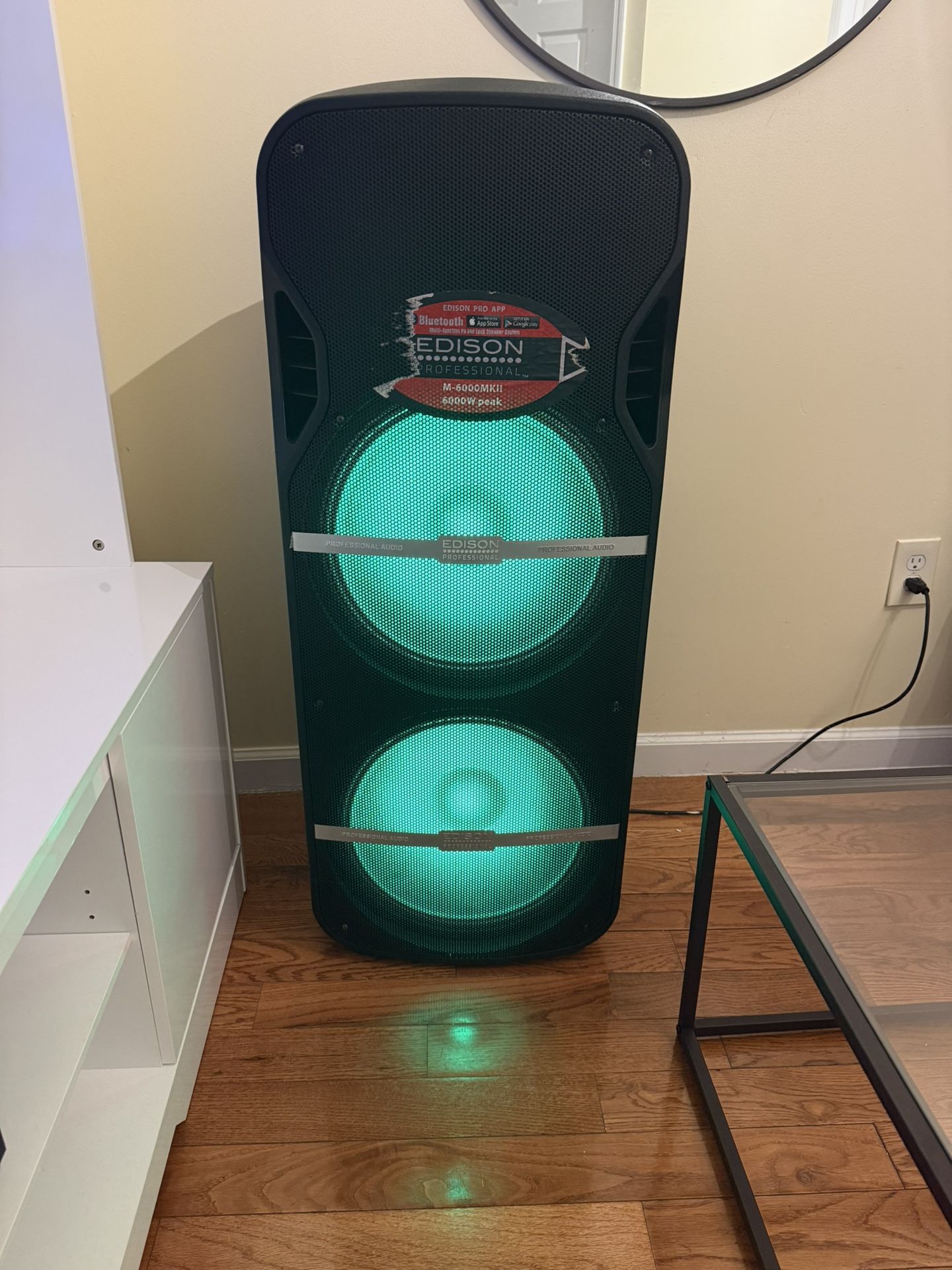 Edison Professional M-6000MKII PA System - Dual 15" - 6000W