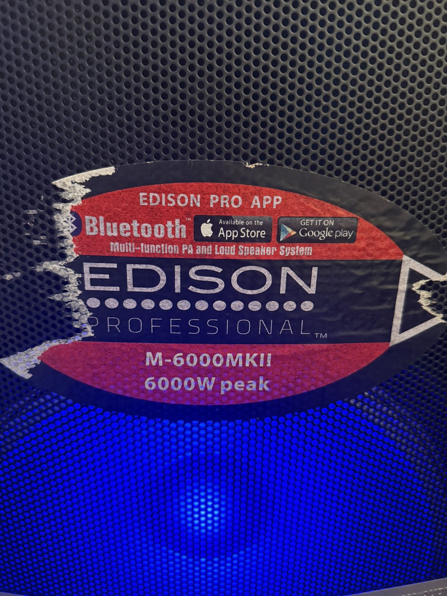 Edison Professional M-6000MKII PA System - Dual 15" - 6000W - photo 3